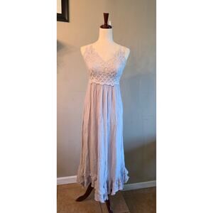 Free People FP One Maxi Slip Dress SZ Medium Light Lilac Boho Fairy